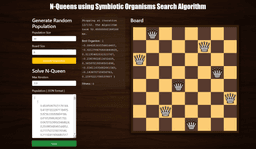 N Queen Symbiotic Organisms Search Algorithm